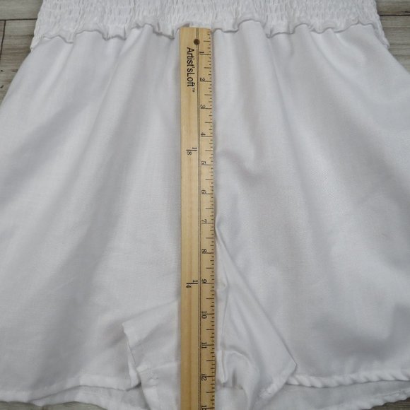 Derek Heart* Women's Smock Top Sleeveless Ruffled Strap Romper~ Size Medium - Picture 11 of 12